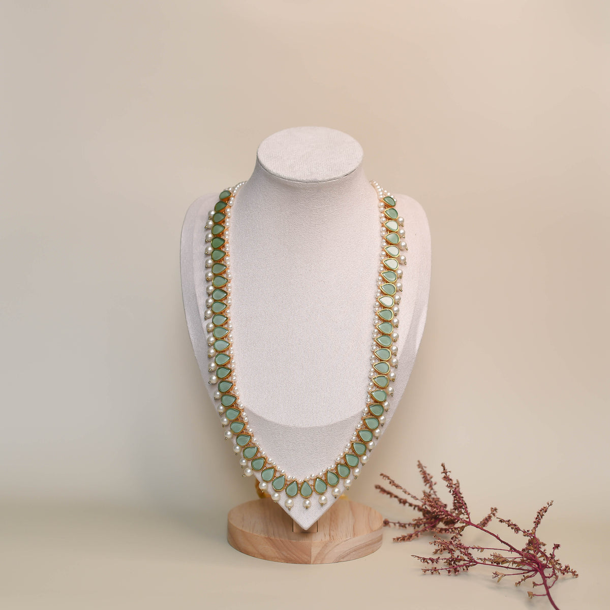 Neha Maala Necklace - Mint Green
