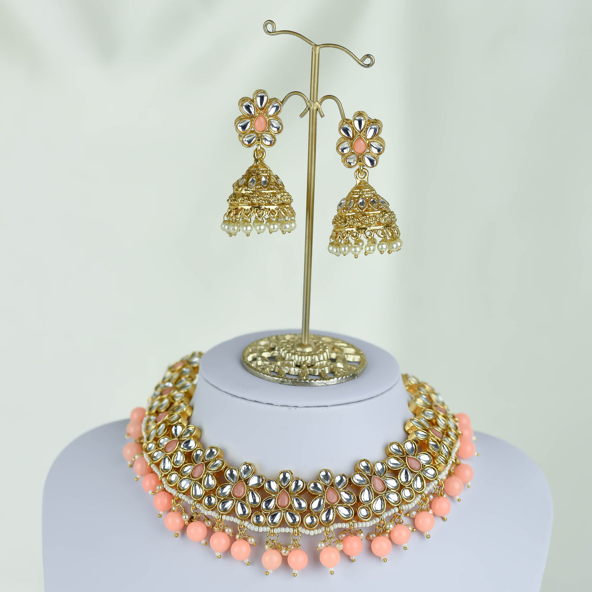 Hiba Kundan Necklace Set - Dastaan the Label