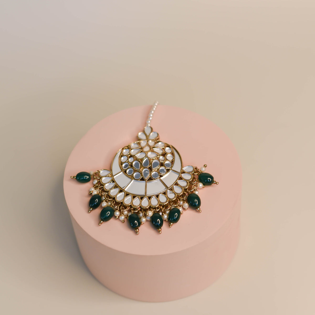 Chandni Bridal Choker Set ~ Emerald