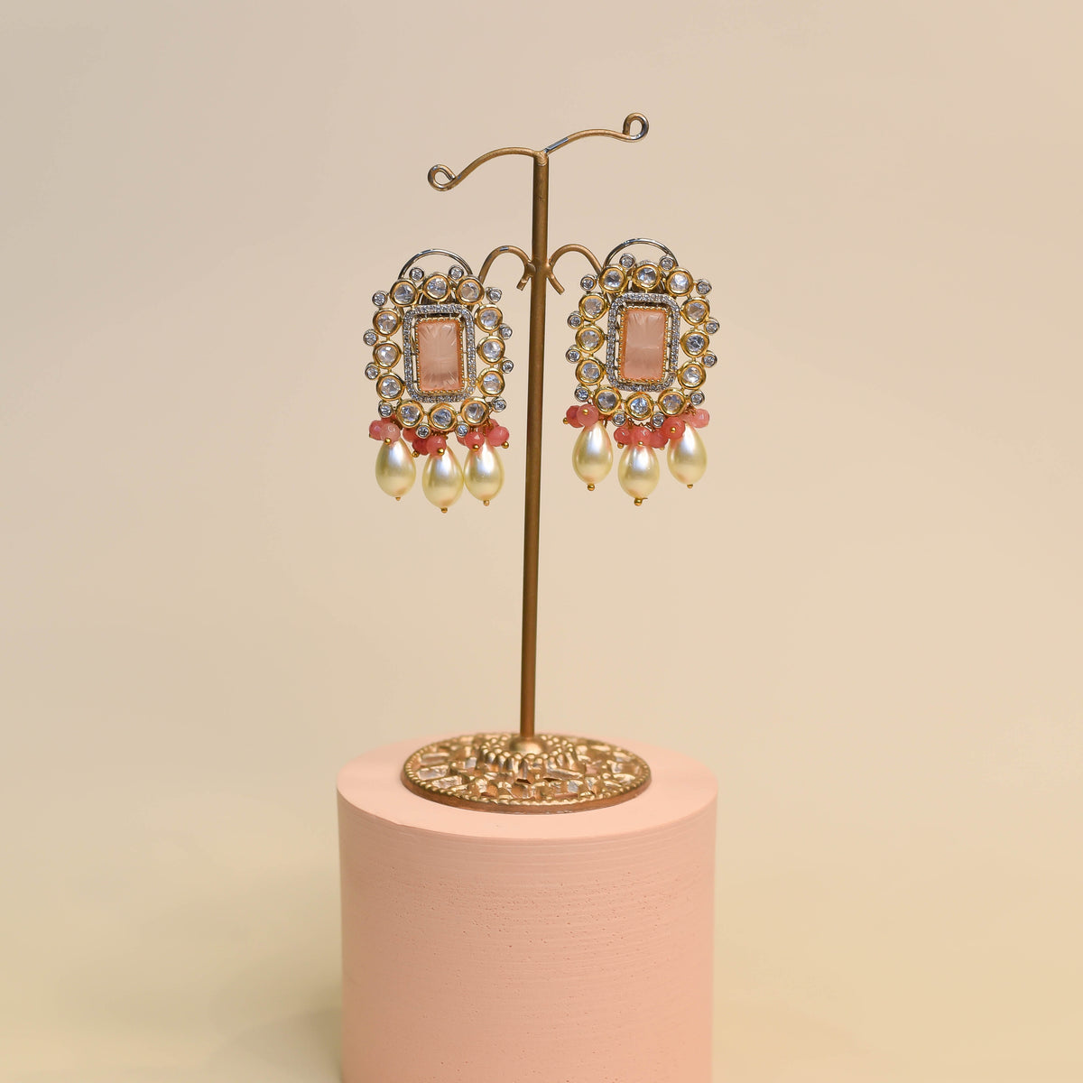 Suraj Necklace Set ~ Peach